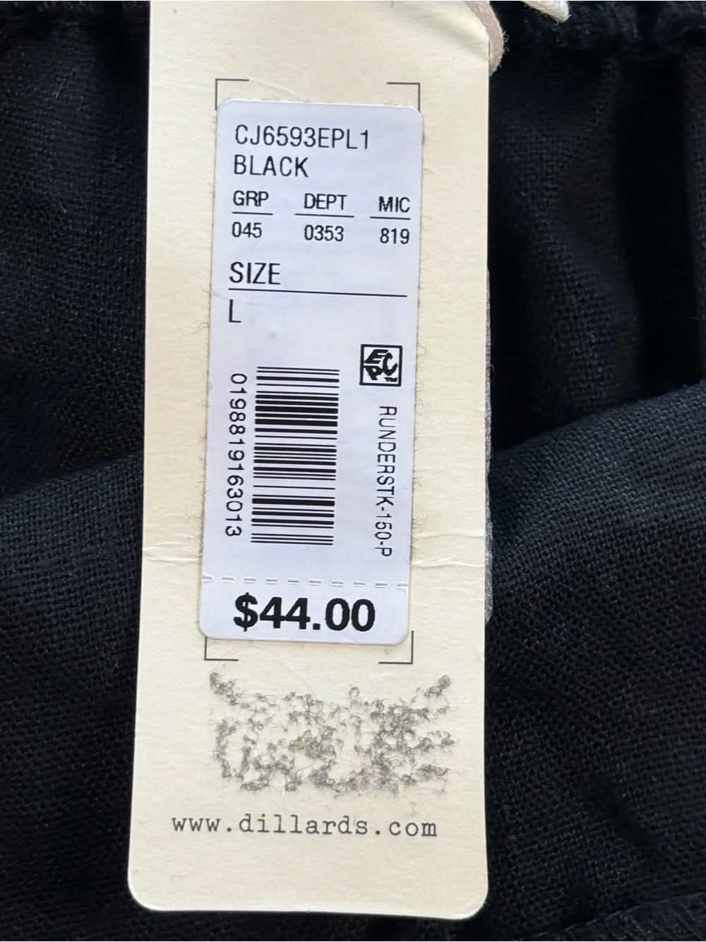 Copper Key Black High-Waist Linen-Blend Casual Shorts Size Large - Picture 5 of 9